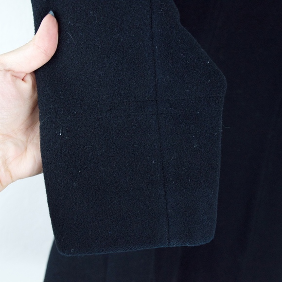 SOLD Calvin Klein Black Wool Double Breasted Coat - Picture 6 of 8